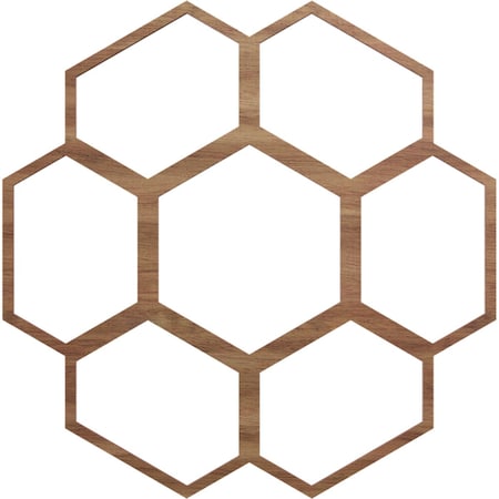 Ekena Millwork Florin Wood Fretwork Pierced Ceiling Medallion, Walnut, 22"OD x 7 3/4"ID x 3/8"T CMWP22X22X0375FOWA